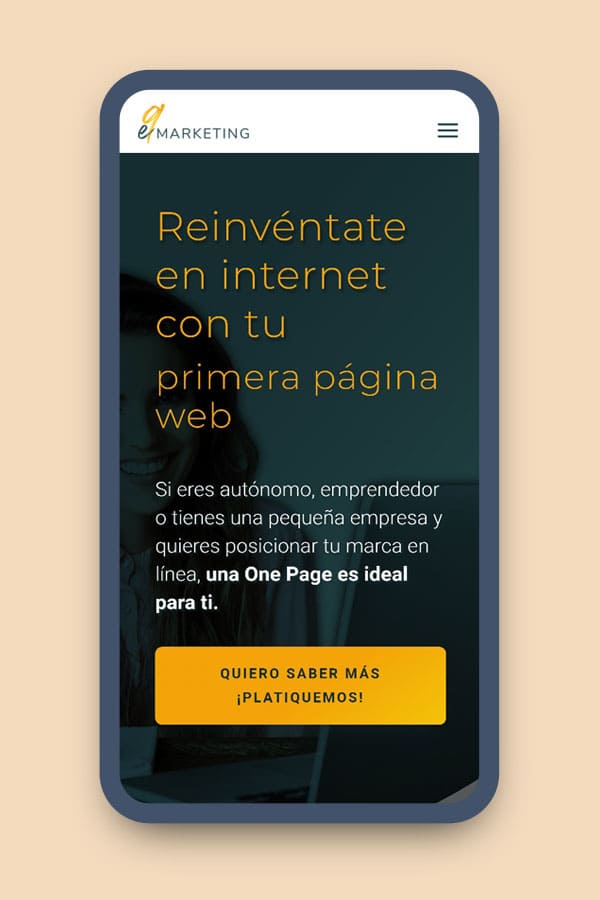 Sitio web para emprendimiento digital